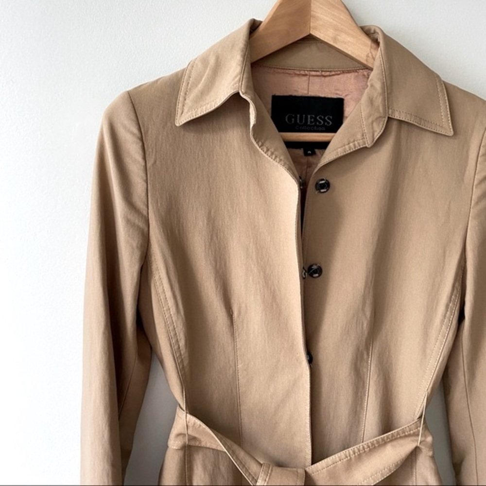 Vintage Guess Camel Trench